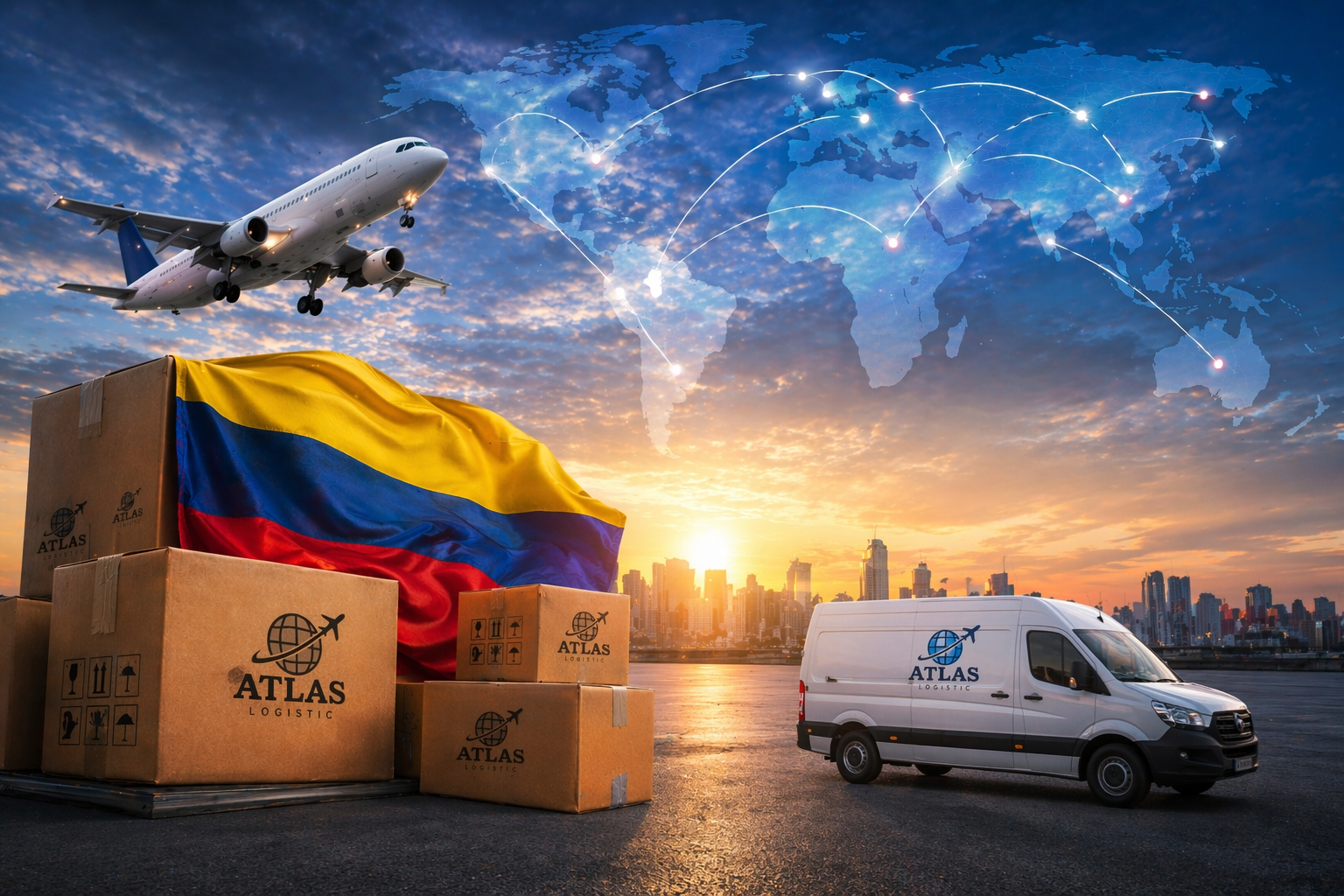 Servicio de exportaciones internacionales Atlas Logistic